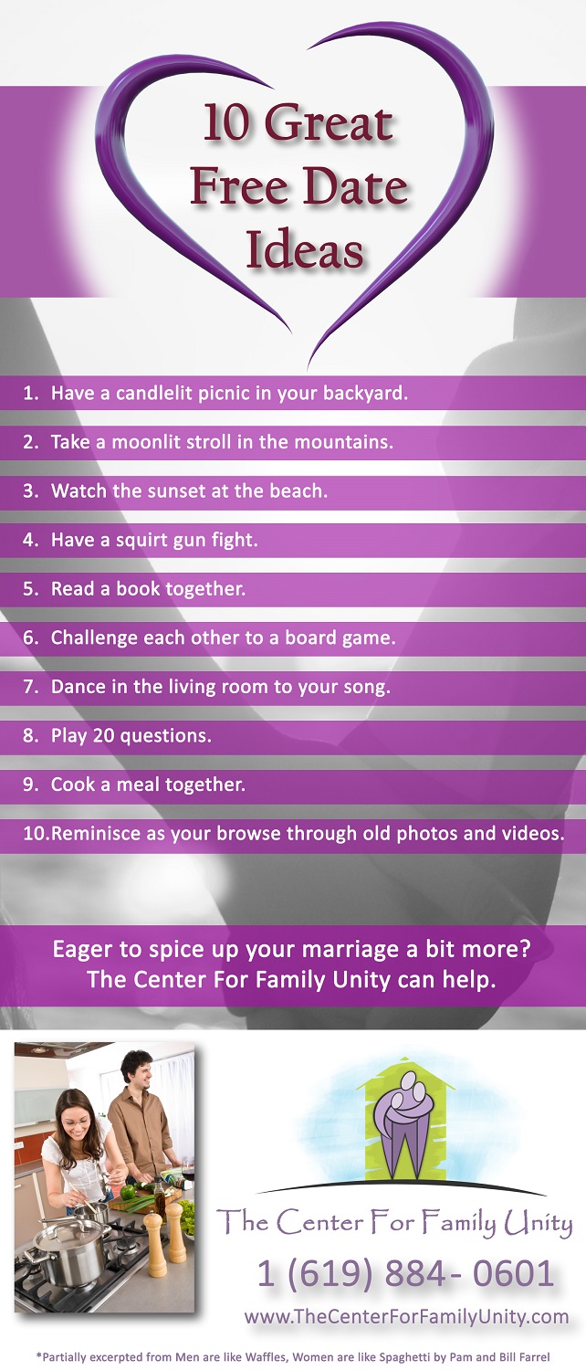 10 Great Free Date Ideas - The Center for Family Unity