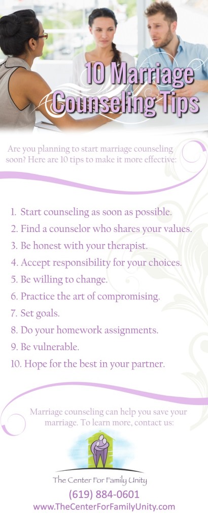 10 Marriage Counseling Tips - The Center for Family Unity